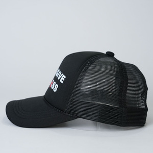 Noir 5 Panneau Trucker Cap Rope Haute Qualité Impression Logo Design Personnalisé En Gros pour Voyager Activités De Plein Air - Product Image 3