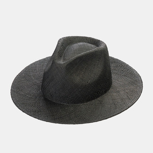 VW0403 European Design Simple Fashion Jazz Straw <strong>Hat</strong> Summer <strong>Bare</strong> Body Dyed Treasure Grass for Sun Protection Wide Brim <strong>Hat</strong> - Product Image 3