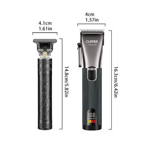 <span class=keywords><strong>Tondeuse</strong></span> à cheveux rechargeable avec écran LED, nouveau modèle, kit de <span class=keywords><strong>tondeuse</strong></span> électrique pour barbier - Product Image 2