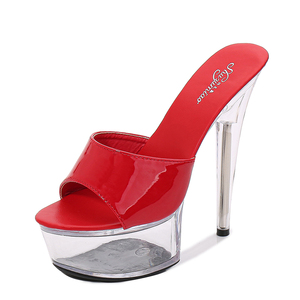 <span class=keywords><strong>Sandali</strong></span> con Tacco Alto da Donna 15cm, Nuovo Design Trasparente, Scarpe alla Moda Sexy con Punta Aperta - Product Image 3