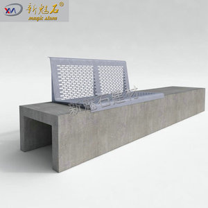 Nuevo Banco de Hormigón GRC Magic Stone para Parques, 3 cm de Grosor, Personalizable, para Exteriores y Paisajismo - Product Image 4