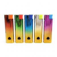 Briquet à gaz butane avec boîtier métallique, torche coupe-vent, briquet à cigarettes