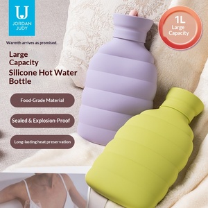 Nouvelle bouillotte en silicone <span class=keywords><strong>de</strong></span> 1 <span class=keywords><strong>L</strong></span> <span class=keywords><strong>de</strong></span> qualité alimentaire <span class=keywords><strong>pour</strong></span> le ventre, chauffe-bébé, grande capacité, design moderne et simple, <span class=keywords><strong>pour</strong></span> les étudiants, à emporter - Product Image 2