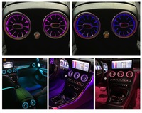 Luz Ambiental para Rejilla de Ventilación de Mercedes Benz W205, Sistema de Iluminación Interior Automático de 64 Colores, Luz Ambiental X253