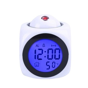 Nuevo Reloj <span class=keywords><strong>Despertador</strong></span> Digital Multifuncional con Proyección LED en Inglés, Función de Voz, Plástico, Funciona con Batería, Electrónico - Product Image 5