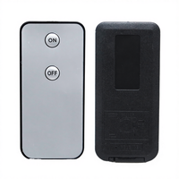 Télécommande IR universelle ON/OFF à 2 touches, code fixe, pour bougie LED (plastique et silicone)
