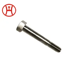 DIN933 N08367เต็มด้ายธรรมชาติสแตนเลสหนัก Hex หัวน็อต1/2ด้าย Hex Bolt N08367 Hex Bolt