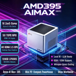 <span class=keywords><strong>Mini</strong></span> <span class=keywords><strong>PC</strong></span> à refroidissement liquide AI 126TOPS, directement de l'usine, Ryzen AI Max+ 395, carte graphique Radeon 8060S, HD DP LAN, <span class=keywords><strong>mini</strong></span> ordinateur à refroidissement liquide - Product Image 1