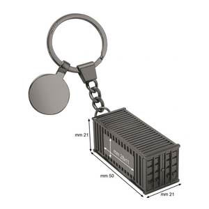 Llavero Metálico con Diseño de Mini Caja de Envío - Product Image 2