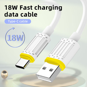 Câble de charge Type-C TPE <span class=keywords><strong>super</strong></span> rapide 2.4A pour iPhone Plus Pro Max Samsung, Xiaomi, Redmi, téléphones Android, conducteur en cuivre USB-C - Product Image 2