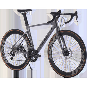 Bicicleta de Carretera Lanling 700C, Antiviento, de Competición, 18 Velocidades, Manillar con Freno de Disco Hidráulico, Horquilla de Aleación de Aluminio con Suspensión, Bicicleta de Velocidad Variable - Product Image 1