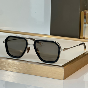 Gafas de Sol de Diseño Cuadradas con Doble Puente para Hombre, Montura de Metal Mixto, Protección UV400, Moda, Conducción, Aire Libre, Lujo, Alta Calidad - Product Image 1