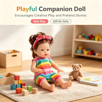 Poupée bébé réaliste en silicone de 12 pouces, complète avec des vêtements de poupée à la mode, de jolis cheveux, cadeau d'anniversaire ou de vacances pour enfants