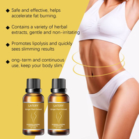 Huile Amincissante en Gros, Drainage Ventre Anti-Cellulite, Huile de Massage Minceur 100% Naturelle Composée, Huile Essentielle de Gingembre