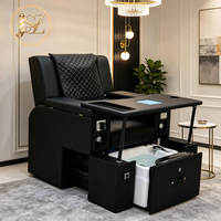 Meubles multifonctions pour salon de manucure, fauteuil de spa pour les pieds, chaise de pédicure électrique avec massage, ensemble de table de manucure