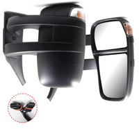 Nouveau rétroviseur de remorquage XMAXVISION XM-IV2403R-06 noir, chauffant, avec clignotant intégré, convexe, en ABS et verre, côté droit, pour remplacement sur Nissan X-Trail (2006-2011)