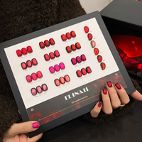 Vernis Gel Effet Œil de Chat 12 Couleurs Galaxie Clair de Lune Irisé Rouge Rose Violet Cuivre Magnétique Métallique Scintillant UV Kit Nail Art
