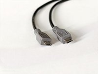 Kabel USB mikro ke USB mikro OTG pria, kabel Transfer Data kecepatan tinggi sinkronisasi pria KE pria