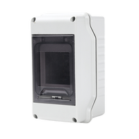 Boîte de distribution industrielle QHECO série HT à bords incurvés IP65 12 voies en ABS, prise de courant étanche 24V 32A, panneau électrique extérieur