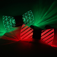Noeud papillon lumineux LED en acrylique pour hommes Cravat Luminous DJ Dance Decoration led glowing Novelty Costume Party Gift