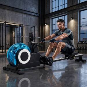 <span class=keywords><strong>Rameur</strong></span> pliable pour la maison, équipement de fitness ZB-RM-5, rangement <span class=keywords><strong>vertical</strong></span>, avec application Bluetooth et moniteur LED intelligent - Product Image 2