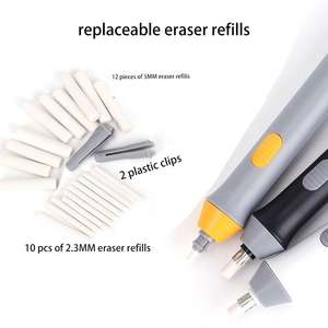 2025 नए एक्स उच्च गुणवत्ता वाले थोक इरेज़र गैर-धूल दो रिफिल स्केच ड्राइंग कला इलेक्ट्रिक इरेज़र - Product Image 5