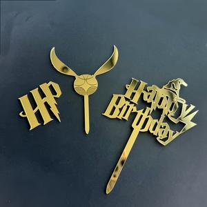 Boys' Birthday Acrylic Cake Decoration Set - Includes Cake Toppers &amp; Birthday <strong>Party</strong> <strong>Supplies</strong> - Product Image 2