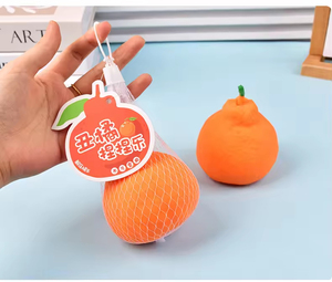 Jouet Squishy Orange Mignon à Remontée Lente, Rempli de Farine, Anti-Stress, à Presser, pour Filles, Garçons, Adolescents, Adultes, Bureau, Vente en Gros - Product Image 6