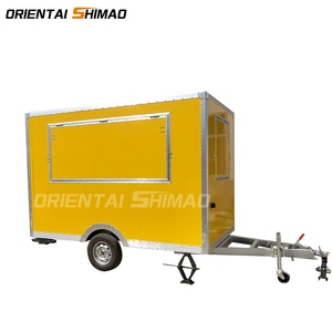 Remorque mobile de nourriture adaptée aux besoins du client par camion de restauration pour la pizza / barbecue / hamburger - Product Image 5
