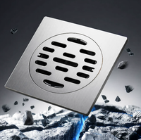 Accessoire de salle de bain en acier inoxydable 304, équipement sanitaire, drain de sol pour machine à laver