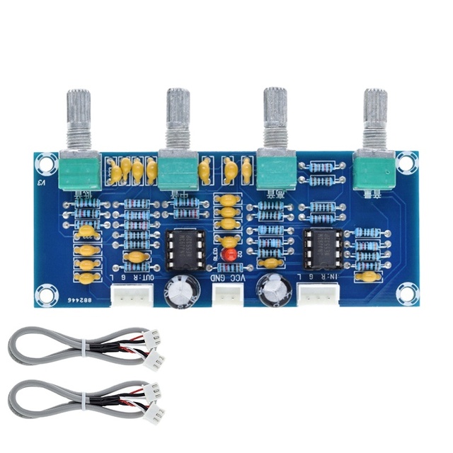 XH-A901 Tone Board NE5532 Tone Board High and Low Bass Adjustment Front Stage Board DC12V-24V
