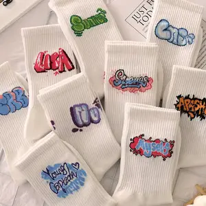 Wholesale Couple Socks Newest Fashion Jacquard Valentine's Day Series Mid-calf Cotton Socks women