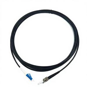 FTTH <span class=keywords><strong>3</strong></span>.0mm 光ファイバドロップケーブル（トレーサーワイヤー付き）SC/APC マイクロアーマードケーブル ブラック LSZHジャケット - Product Image 3