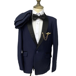 C0016 <span class=keywords><strong>Costume</strong></span> 2 pièces pour bébés garçons à un bouton Blazer pour enfants Ensemble de vestes Gilet Pantalon de couleur unie Design pour cadeau de <span class=keywords><strong>mariage</strong></span> Bay - Product Image 3