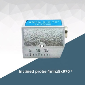 เซ็นเซอร์ทดสอบการเชื่อมคุณภาพสูง ยี่ห้อ LX 4MHz 8x9 มม. 45/60/70 องศา สำหรับตรวจจับข้อบกพร่องด้วยคลื่นอัลตราโซนิก หัววัดแบบลำแสงมุม วัสดุสำหรับการตรวจสอบ - Product Image 5