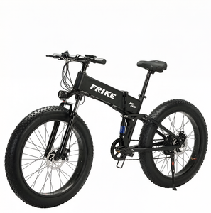 Vélo électrique pliant léger de 26 pouces pour la ville, batterie au lithium 36V8Ah sans balais, pneus larges, freins à disque doubles, moyeu arrière en alliage d'aluminium - Product Image 1