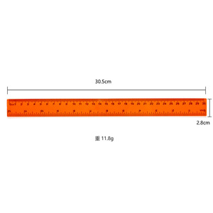 Bán Buôn Đầy Màu Sắc Quảng Cáo Trong Suốt Cai Trị 30Cm Nhựa Thẳng Cai Trị Với Rõ Ràng Quy Mô Cho Các Trường Học - Product Image 5