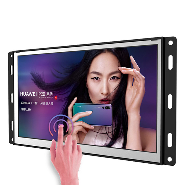 12 15 15.6 21.5 27 32 55 Inch Embedded Open Frame Android Touch Screen LCD Monitor IP66 Elevator Use 4K Video Wall Shopping Mall