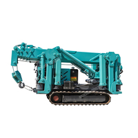 Mini grue araignée de 3 tonnes avec une hauteur de levage de 9,2 m, petite grue mobile