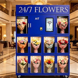 Distributore Automatico <span class=keywords><strong>di</strong></span> Fiori AIT <span class=keywords><strong>di</strong></span> Alta Gamma con Touchscreen e Pagamenti Tramite Contanti/Carta/Codice QR, 4G/Wi-Fi - Product Image 4