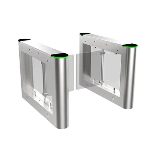 Indoor Office Security High Speed Turnstile Aluminium Swing Gates Remote Control Swing Gate Turnstyle