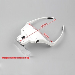 Loupe de grossissement pour extensions de cils Pinky leem Optical Professional Portable Acrylic Head-mounted 1.5x, 2.5x, 3.5x - Product Image 1