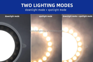 Ce RoHS nhôm tổ ong Trần không khung 4 inch <span class=keywords><strong>Led</strong></span> Downlight <span class=keywords><strong>45W</strong></span> 18W cri90 SMD siêu mỏng Vòng Đèn <span class=keywords><strong>LED</strong></span> bảng điều chỉnh ánh sáng - Product Image 2