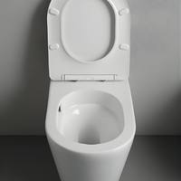 WC suspendu sans bride moderne pour hôtel avec bidet intégré, ensemble de sanitaires en céramique