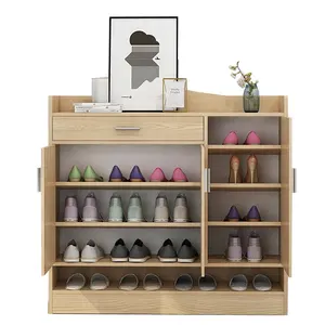 Scarpa Armadio/Cremagliera Del Basamento Naturale/Impiallacciato Rovere w Cassetto e Porta - Product Image 1