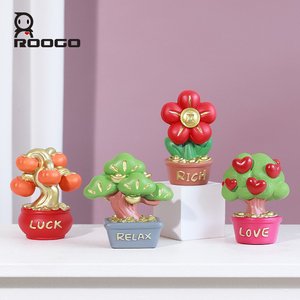Figura de Resina LuckyTree, Adorno de Escritorio con Diseño de Amor, Relajación y Buena Suerte, Escultura de Bonsái de la Fortuna China, Logotipo Personalizado, Regalo Artesanal para el Hogar y las Fiestas - Product Image 6