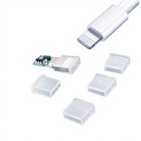 Capuchon de protection anti-oxydation en PE écologique pour connecteur USB Lightning, compatible iPhone et iPad, conforme RoHS