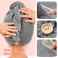Microfibre Cheveux Serviette Wrap LOGO Super Absorbant Séchage Rapide Grand Cheveux Turban Femmes cheveux secs outils