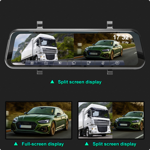 Wireless Carplay &amp; <strong>Android</strong> Auto 9.66" Dash <strong>Cam</strong> Mirror Touch Screen Car Radio Receiver Siri Mic BT 5.0 WiFi FM - Product Image 5