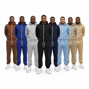 Conjuntos de Chándal Personalizados con Lavado Ácido, 400 GSM, Pierna Recta, Estilo Distressed, Sudadera con Capucha y Pantalones de Chándal, Unisex, Invierno - Product Image 1